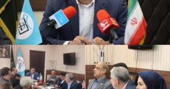 نشست مسئول سازمان بسیج حقوق‌دانان کشور با مدیران و مسئولان مجموعه‌های حقوقی استان البرز، با حضور رئیس کانون سردفتران و دفتریاران استان البرز
